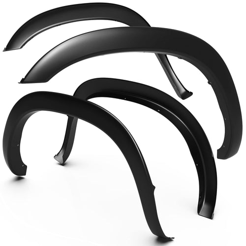 Tyger Auto Fender Flare 2002-2008 Compatible with Dodge Ram 1500; 2003-2009 2500 3500 8' Bed, Fine-Textured Black Paintable Factory Style 4pc | TG-FF6D4208