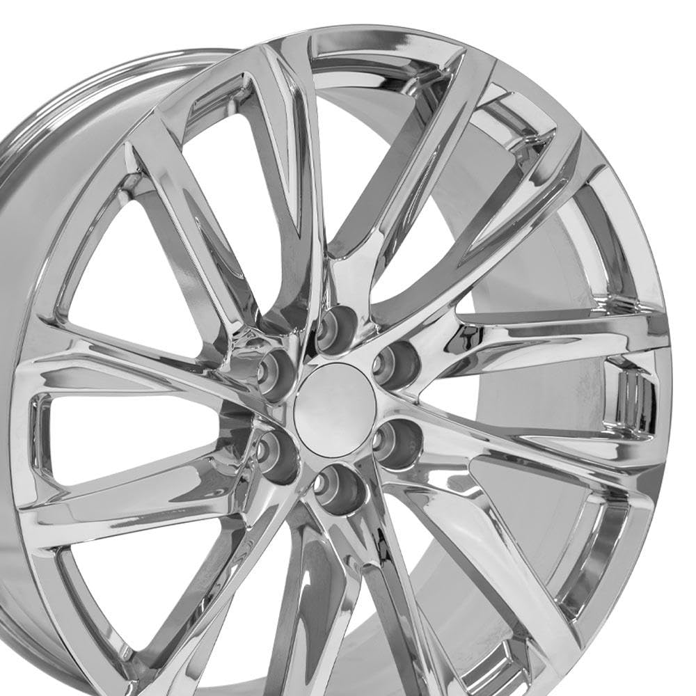 24 Inch OE Wheels CA90 Rim Fits Escalade Style 6x139.7 24x10 Chrome - Hollander 4875 (1)