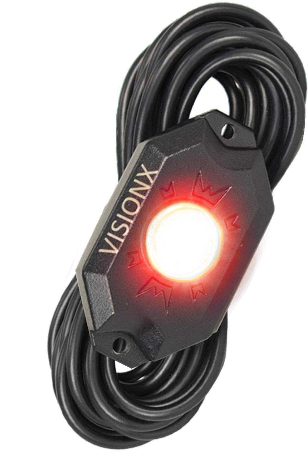 HIL-RL1R Vision X Lighting 9 Watt LED Rock Light Single Pod, Red