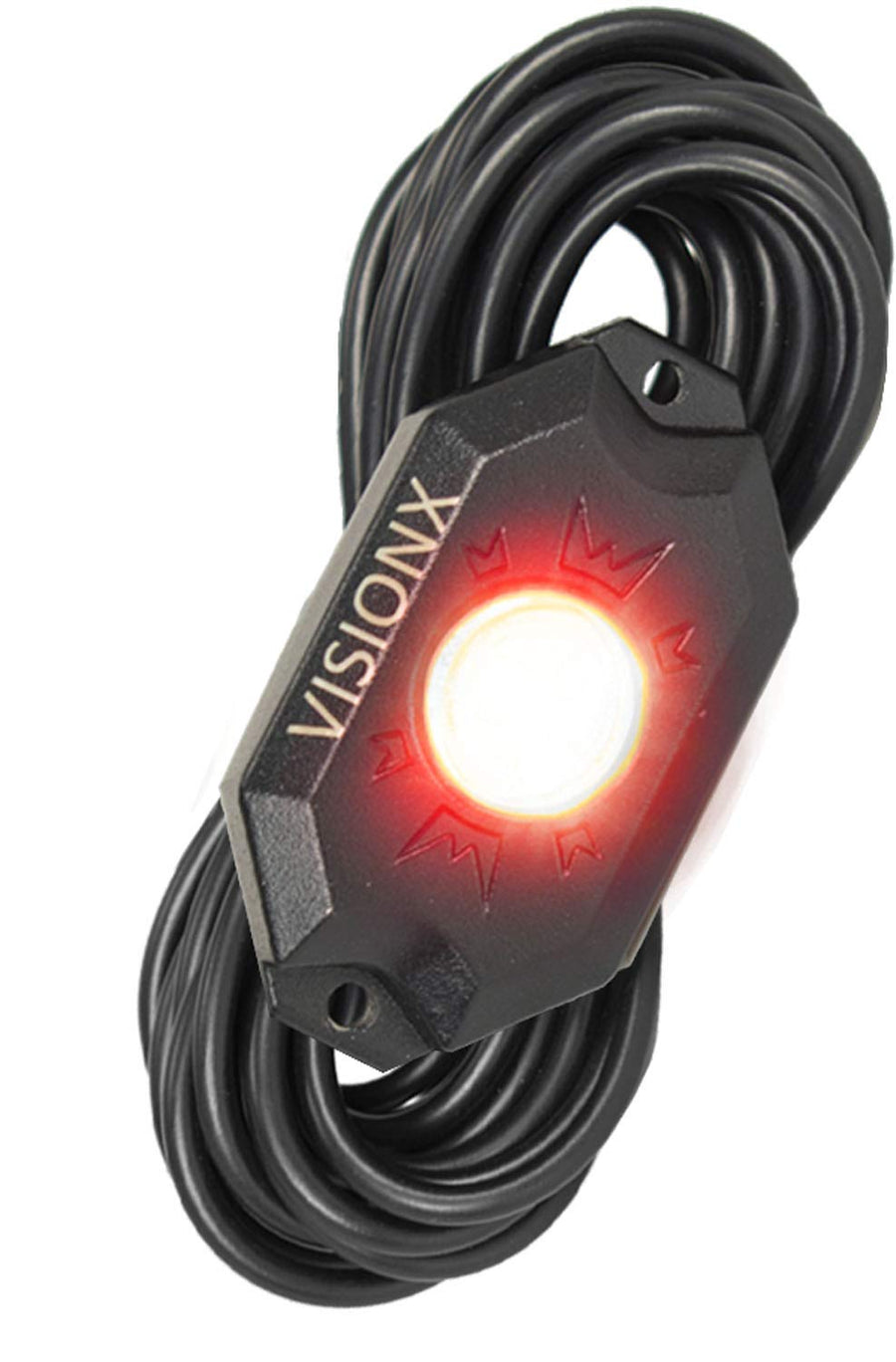 HIL-RL1R Vision X Lighting 9 Watt LED Rock Light Single Pod, Red