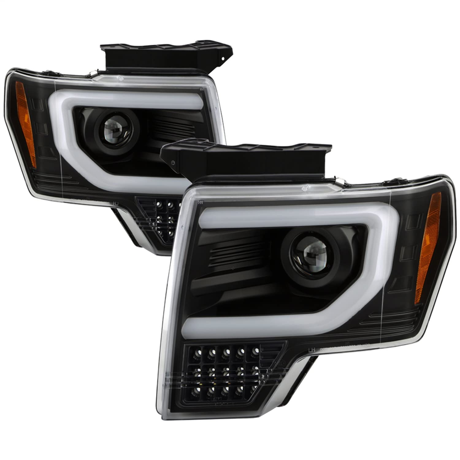 Projector Headlight Spyder - Apex (PRO-YD-FF15013AP-SEQ-BK)