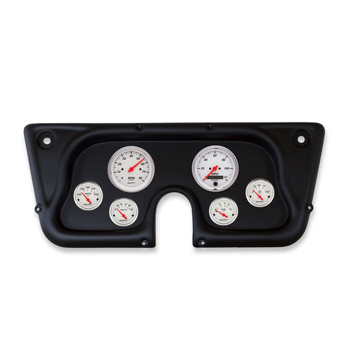 AUTO METER Direct Fit Dash Kit 2142-03, Chevy TRK C/K/K5/Subrbn 67-72, Tach/Mph/Fuel/Oilp/Wtmp/Volt, Arctic White