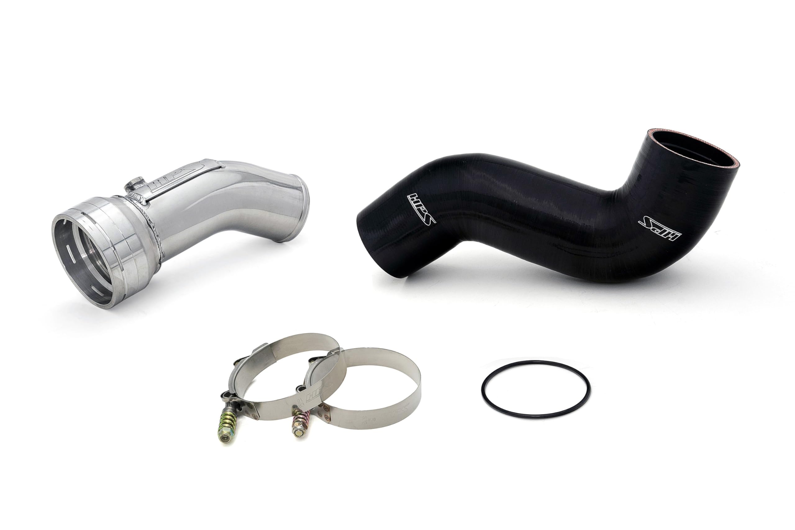 HPS Intercooler Charge Pipe Kit Cold Side Compatible for 2011-2016 Ford F250 F350 F450 F550 Superduty Powerstroke 6.7L Diesel Turbo, 17-154P