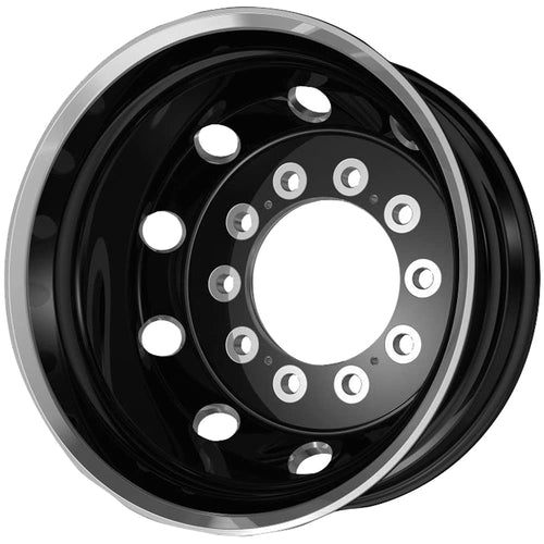 ATX AO404 G-BLK JOURNEY POL LP Wheel with Aluminum (22.5 x 14. inches /10 x 285 mm, -139 mm Offset)