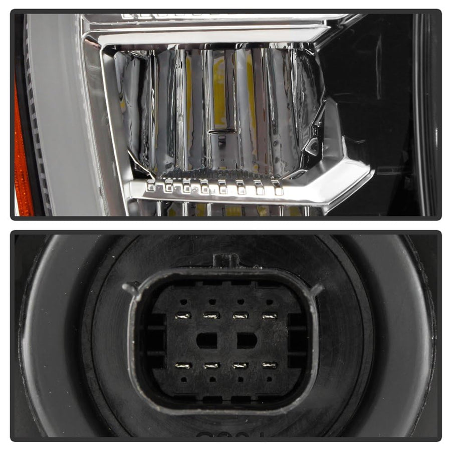 GMC Sierra 1500 19-22 Spyder (POE) Full LED w/LED Signal high Low Beam Headlight - OE Right
