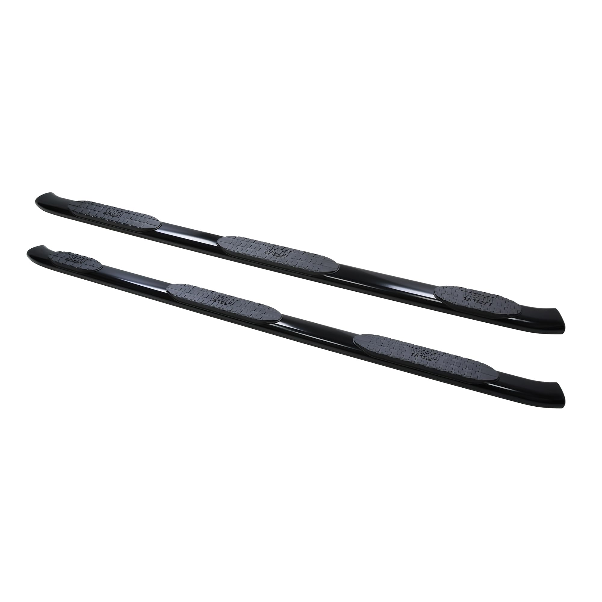 Westin PRO TRAXX 5 Oval Wheel to Wheel Nerf Bars fits 2019-2025 Ram 1500 Crew Cab 6'5" Bed (Exc 1500 Classic) Black Pair