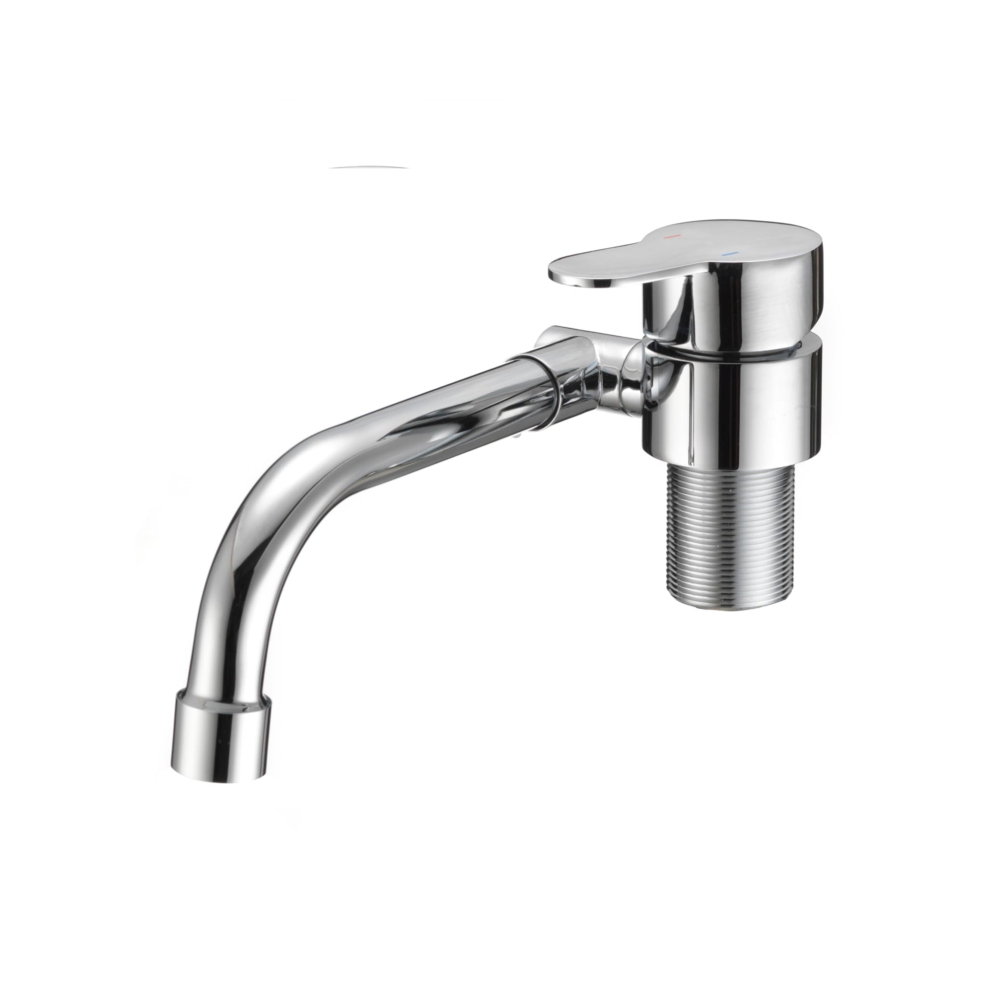 Folding RV Kitchen Faucet Dura Faucet (DF-MK510H-CP) – Chrome, 360° Rotating & Vertical Folding Spout, Single Lever Handle, Lead-Free, Easy Install Compact Sink Faucet