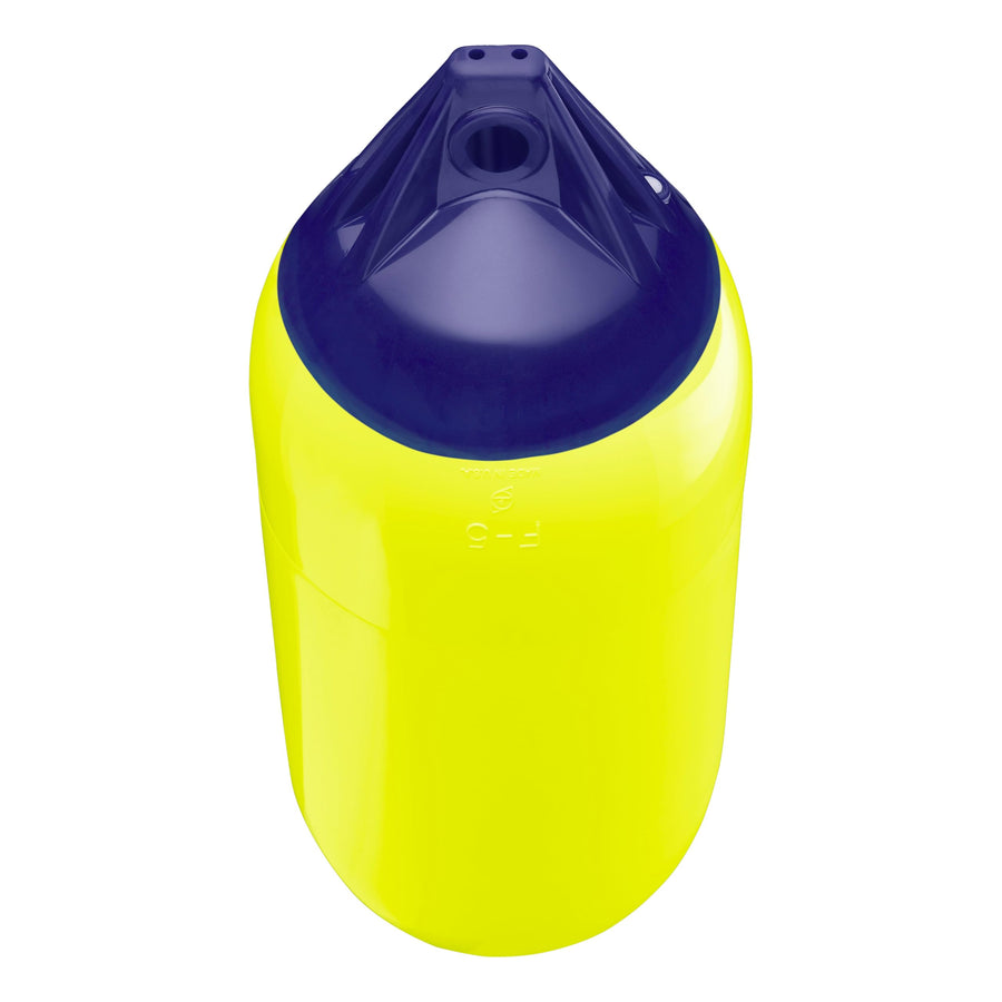 Polyform F-5 Standard Boat Fender F-Series - Saturn Yellow Blue Ropehold
