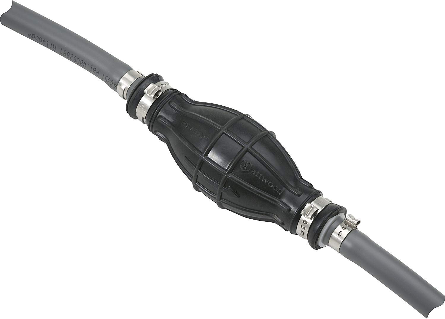 Universal Marine Fuel Line Kit Attwood 93806ULP7 No Fittings, EPA Compliant, Primer Bulb Included, 3/8" x 6 ft Long, Black