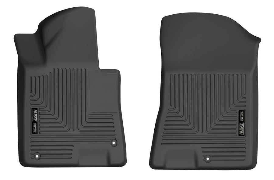 Husky Liners Floor Mats X-act Contour | Fits 2020-2025 Hyundai Sonata & 2021-2026 Kia K5 | Front Row, 2-pc Black - 55301