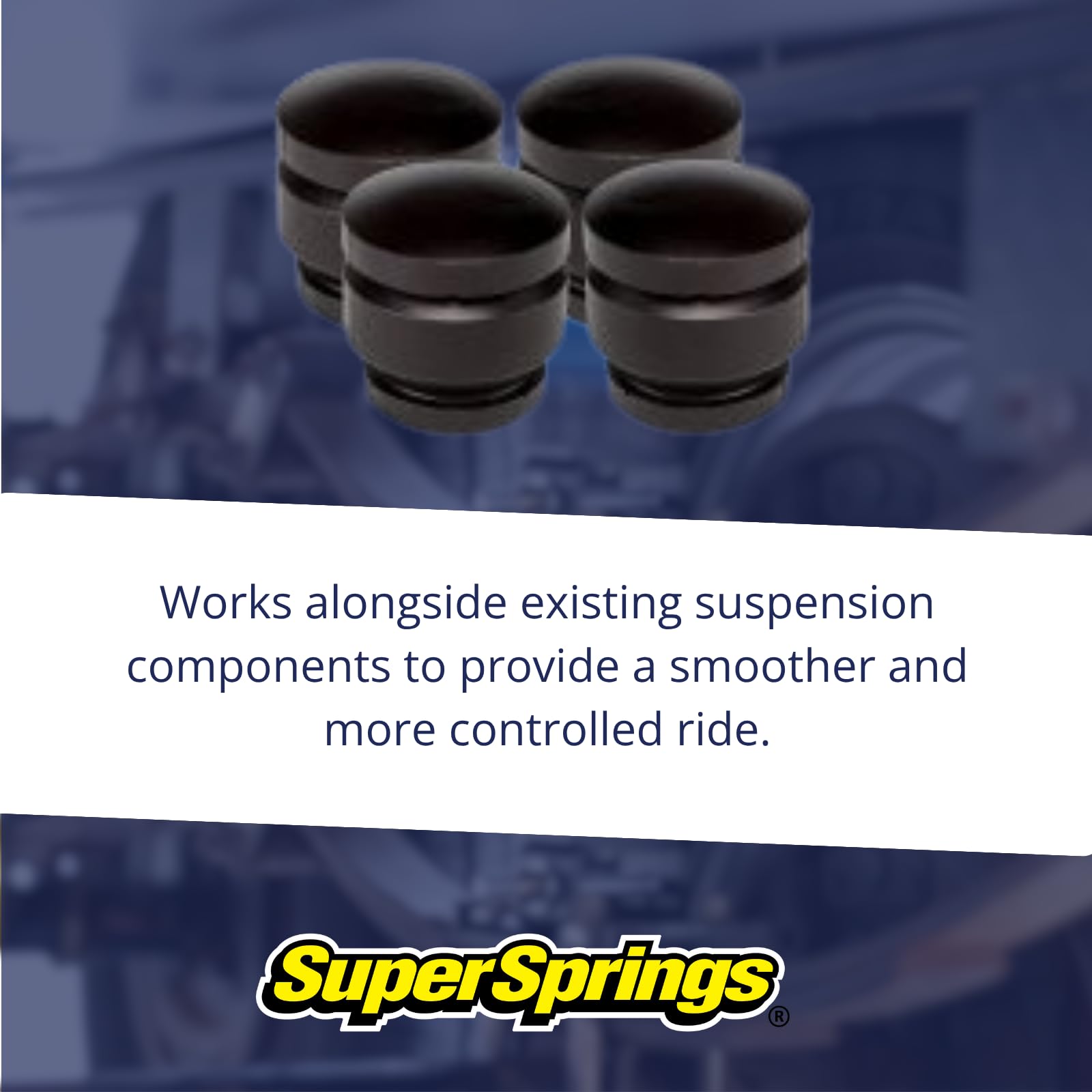 SuperSprings SumoSprings SSF-202-47 Front for Chevrolet Silverado 2500|3500, GMC Sierra 2500|3500, black