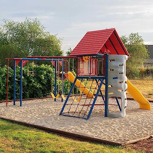 Big Stuff Lifetime Deluxe Swing Set Playset, Primary