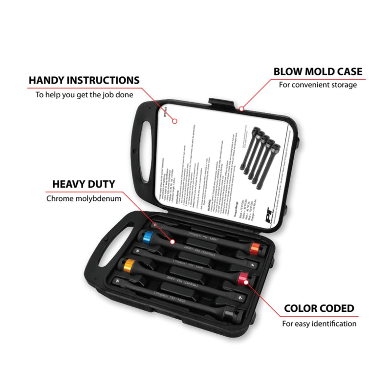 W32903 Performance Tool 5-Piece Torque Limiting Extension Set