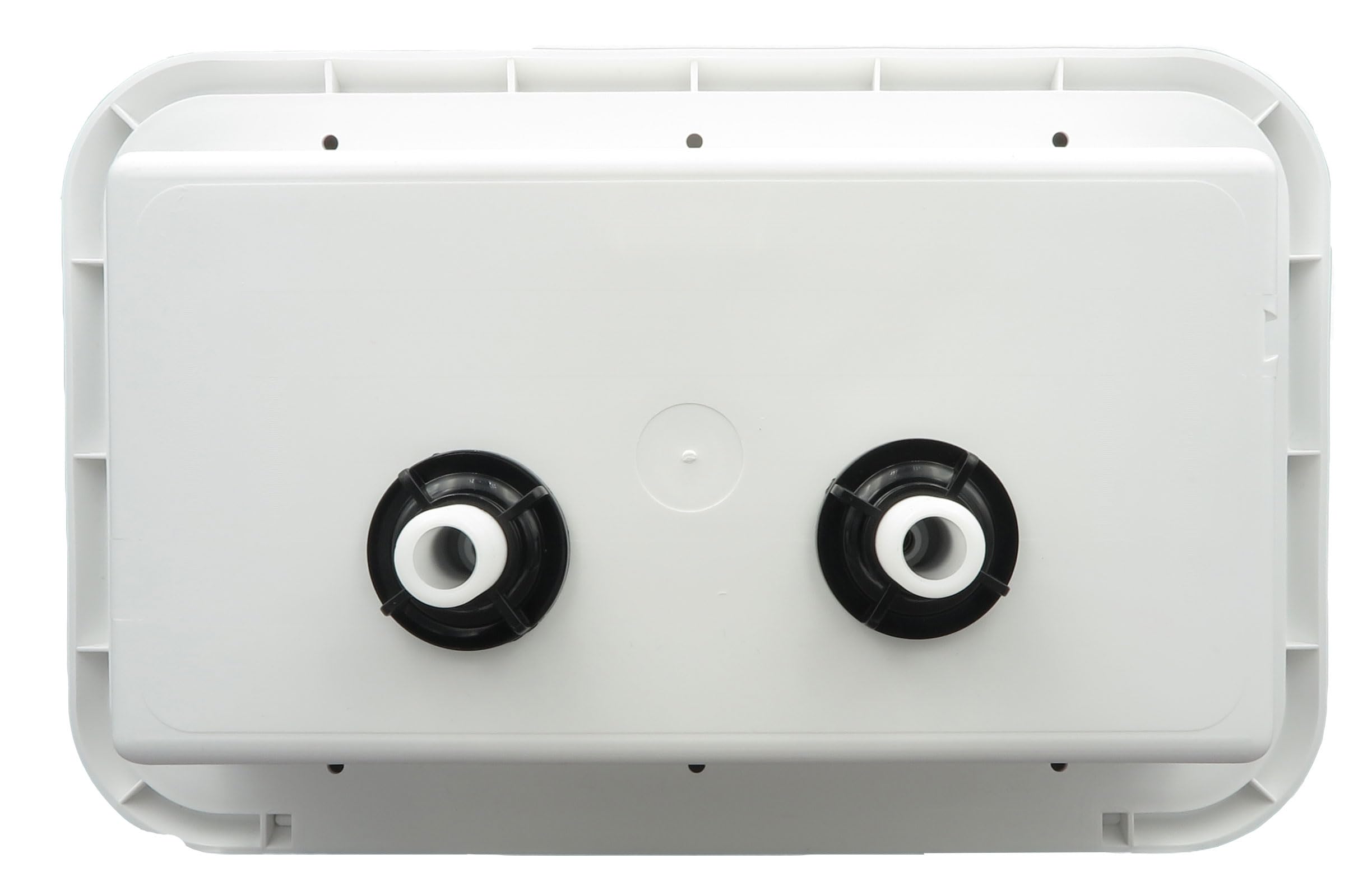 B&B Molders, Exterior Shower Box 94195 – Polar White, Self-Contained RV Hatch with Leak-Resistant Curved Shower Head, UV-Stable & Impact-Resistant, OEM Replacement – Made in USA