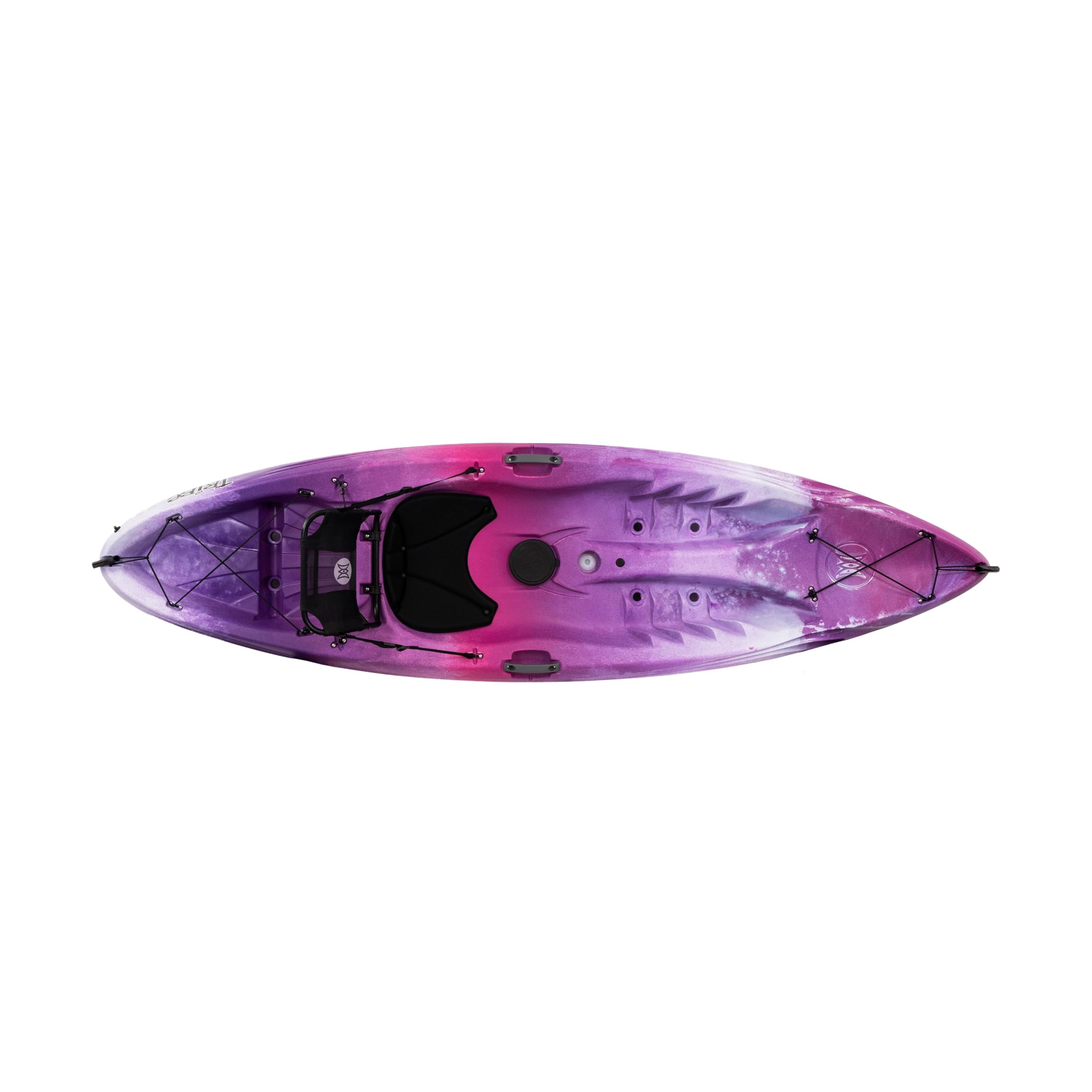 Tribe 9.5 - Perception Recreational Kayak Sit on Top - Large Rear Storage with Tie Downs - 9.5 ft - Mystic