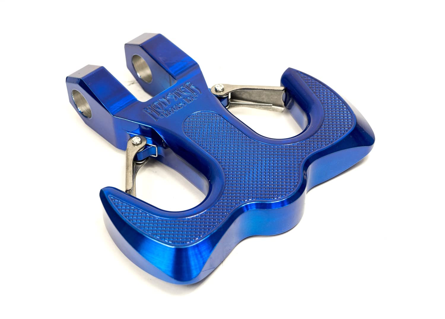 Hammerhead Hook – Blue Monster Hooks | 6061 Aircraft-Grade Aluminum | Rated at 16,000 lbs | Dual Safety Latches | Fits Bumper Tabs up to 1.25"
