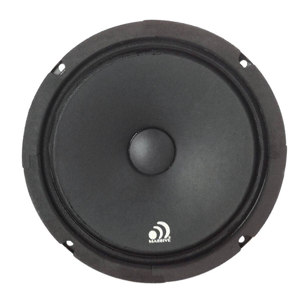 8” Massive Audio M8C Closed Back Mid-Range Speaker | 250W Max Power, 8 Ohm, Pro Car Audio Driver, Sealed Enclosure Design, Loud & Clear Midrange for Car, Motorcycle & Custom Sound Systems