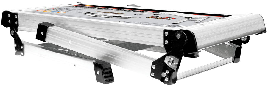 W54039 Performance Tool Folding Aluminum Work Platform And Step (19-1/2-Inch High x 15-1/4-Inch Wide and 30-Inch Long (225lbs Capacity)