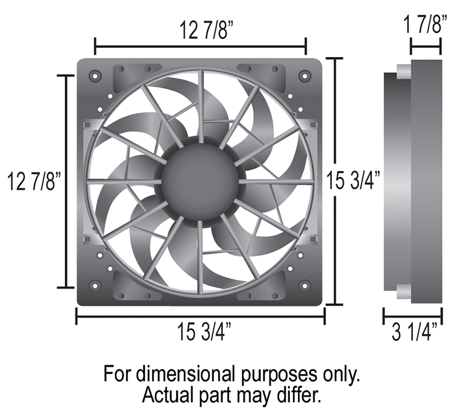 HO RAD Derale 16926 Fan with Shroud Puller Only