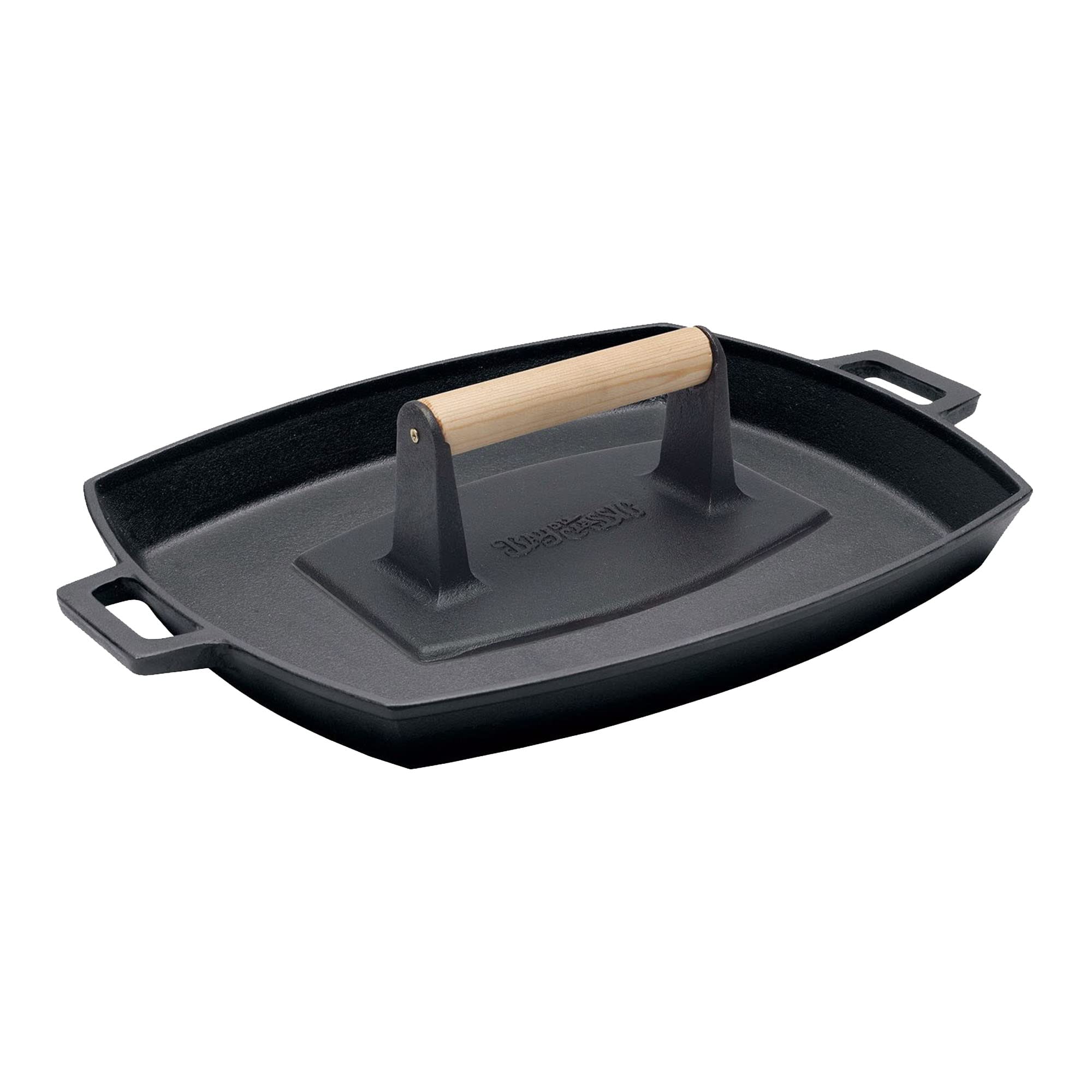 Cast Iron Baking Pan and Bacon Press Set Bayou Classic 7455