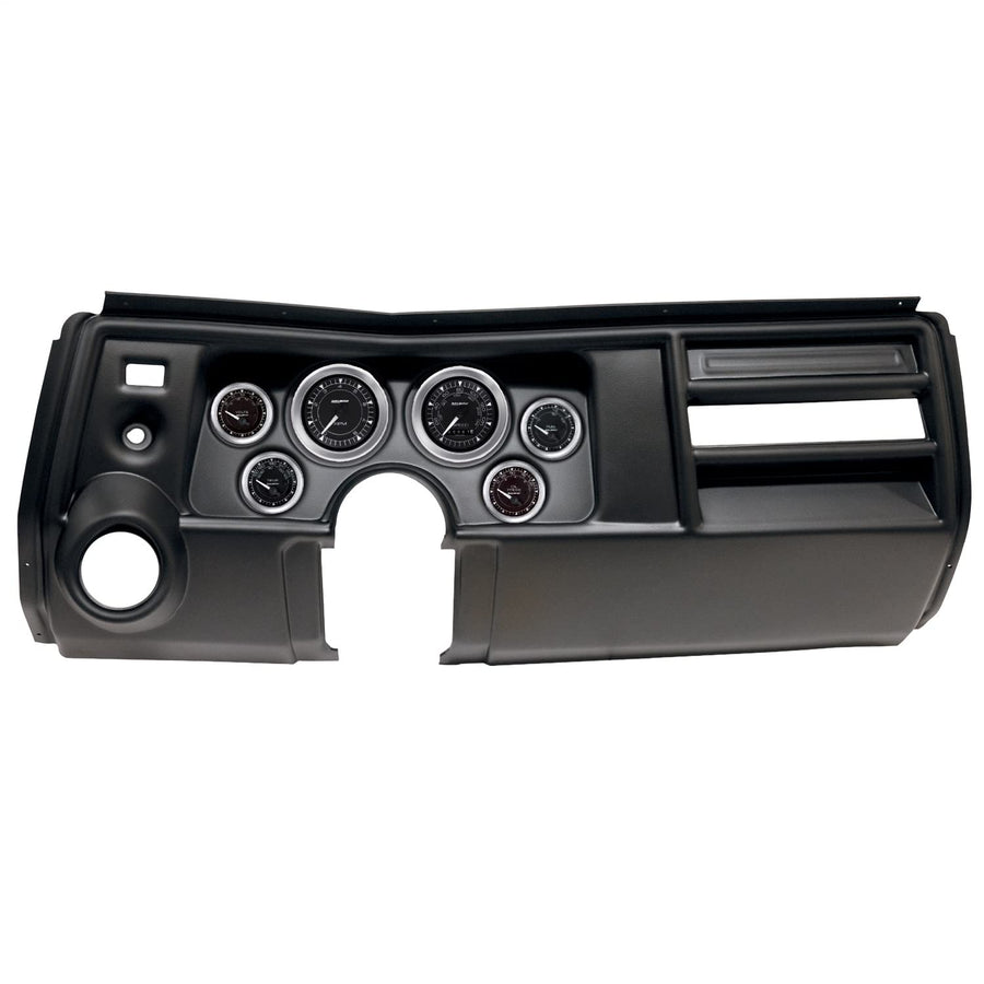 AutoMeter Dash Kit Direct Fit, (3 3/8" X2, 2 1/16" X4), Chevy Chevelle Vent 69, Chrono (2909-04)