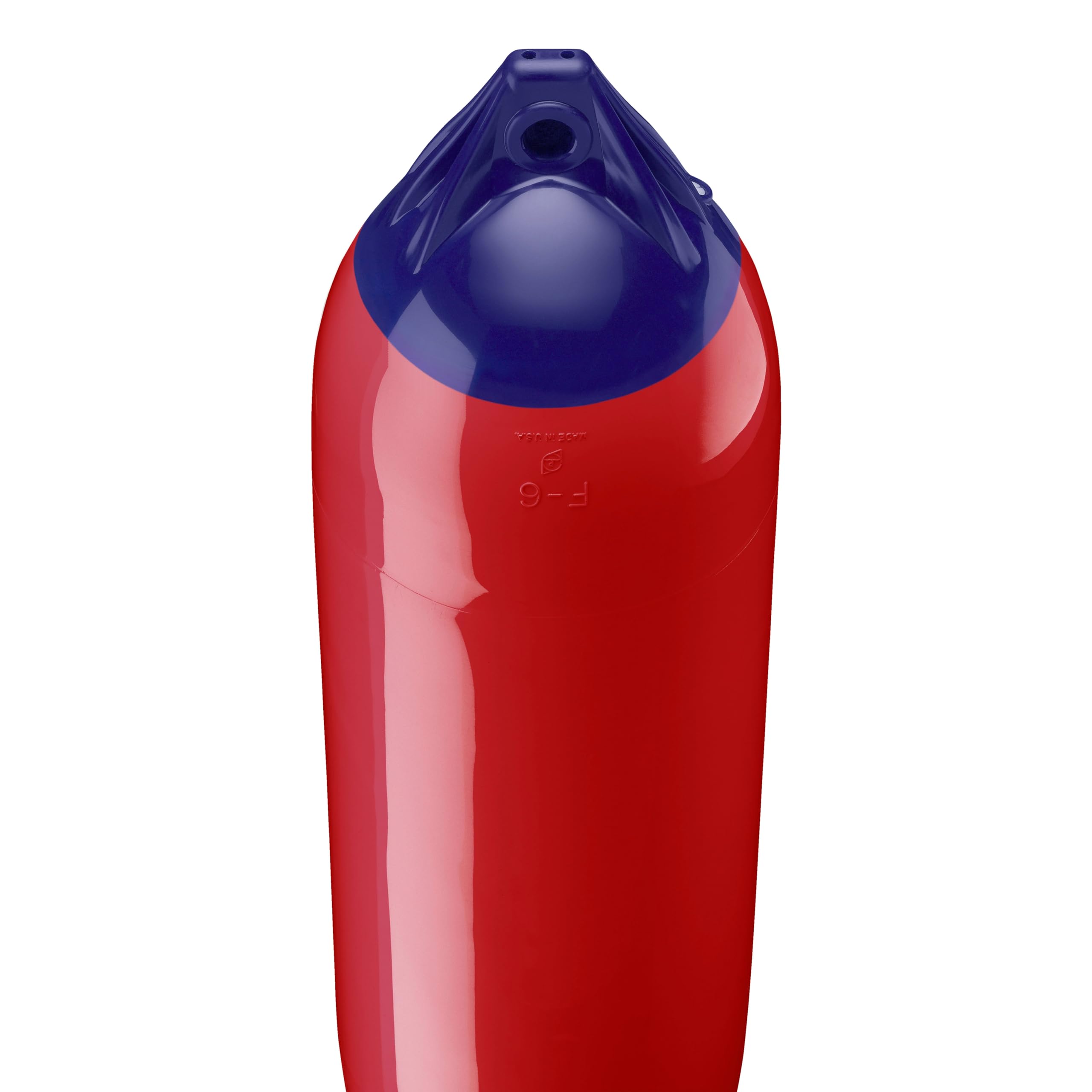 Polyform F-6 Standard Boat Fender F-Series - Classic Red Blue Ropehold