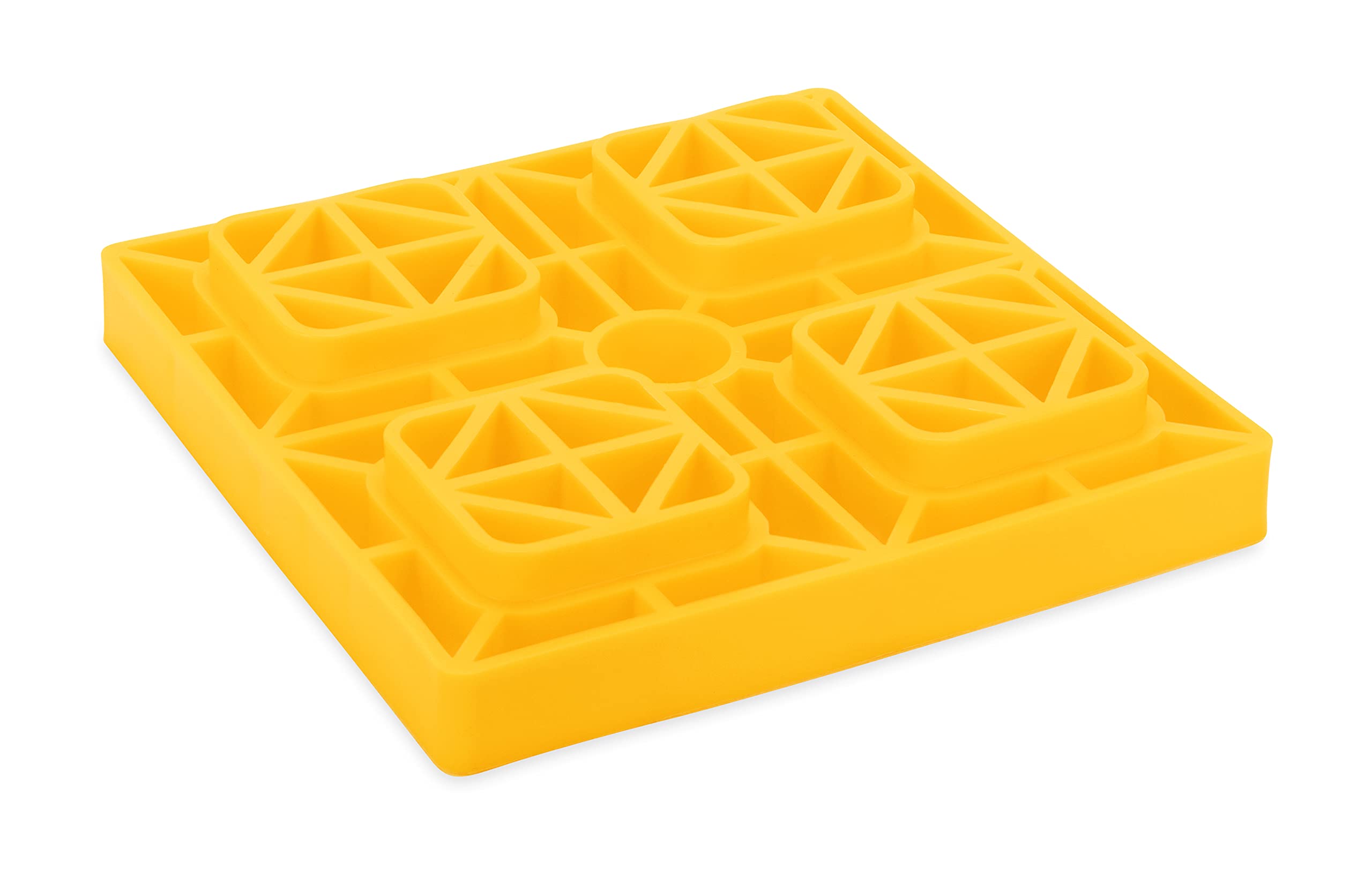 Heavy Duty Camco Leveling Blocks | Ideal for Leveling Single Wheels, Double Wheels, Hydraulic Jacks, Tongue Jacks, and More | Yellow | 10-Pack (44505)