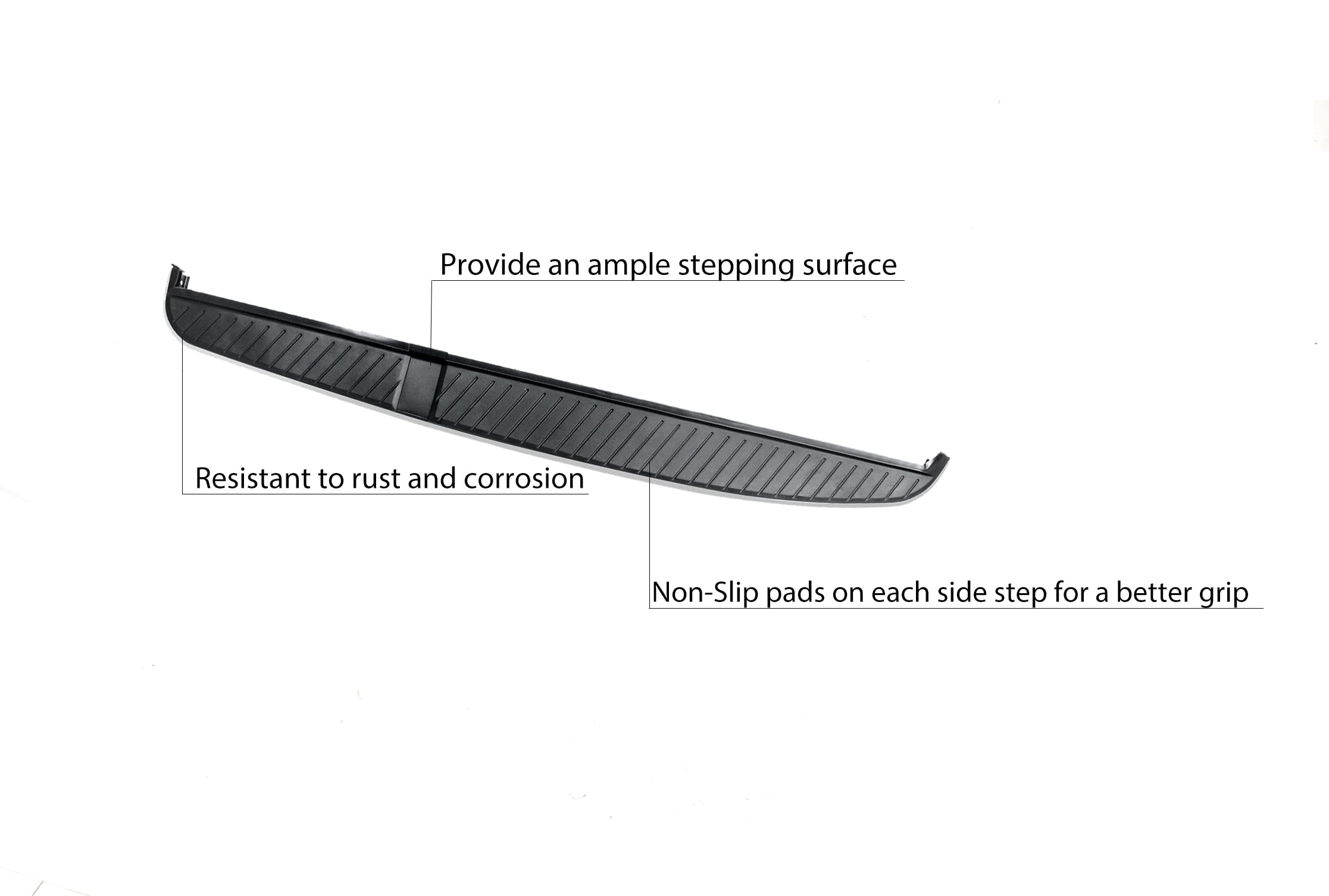 OEM Replica Black Horse Running Boards Compatible with 2006-2013 Land Rover Range Rover Sport-RRRHS-06