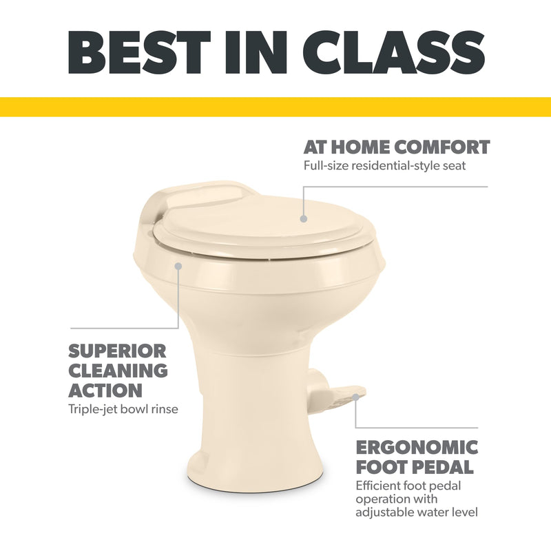 Bone Dometic 300 Series Standard Height Toilet