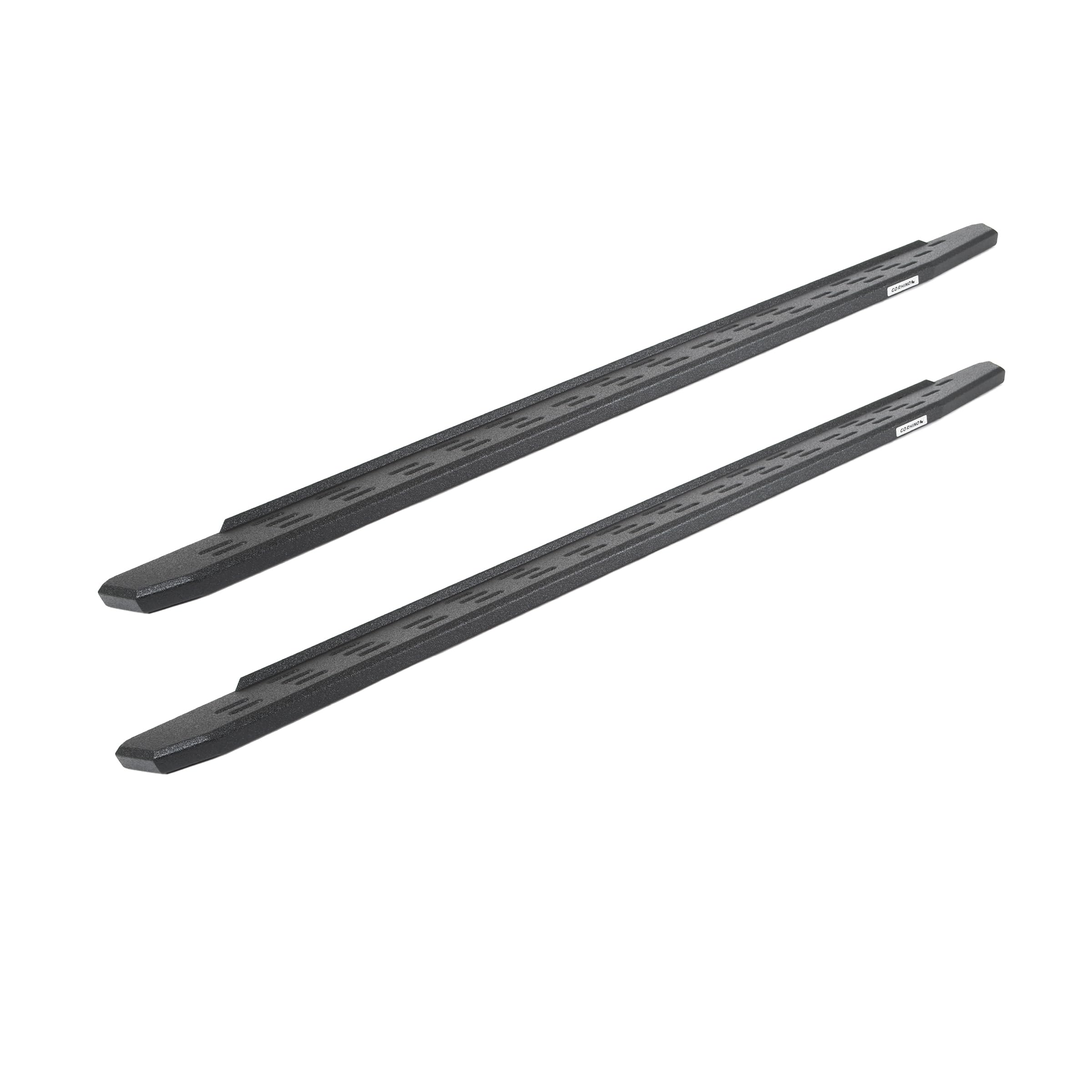 RB30 Running Boards Go Rhino | 87", Galvanized Steel, Textured Black | 69600087PC