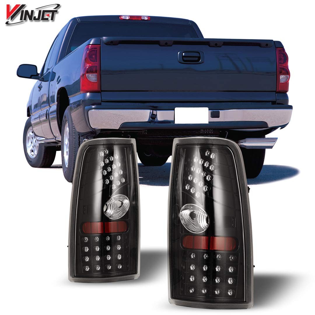 Winjet LED Tail Lights for [1999 2000 2001 2002 2003 2004 2005 2006 Chevrolet Silverado] [1999-2003 GMC Sierra] Street Series