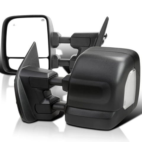 Spec-D Tuning Heated Power Towing Mirros w/LED Signal, Blind Spot Sensor Compatible with 2016-2022 Nissan Titan, Left + Right Pair