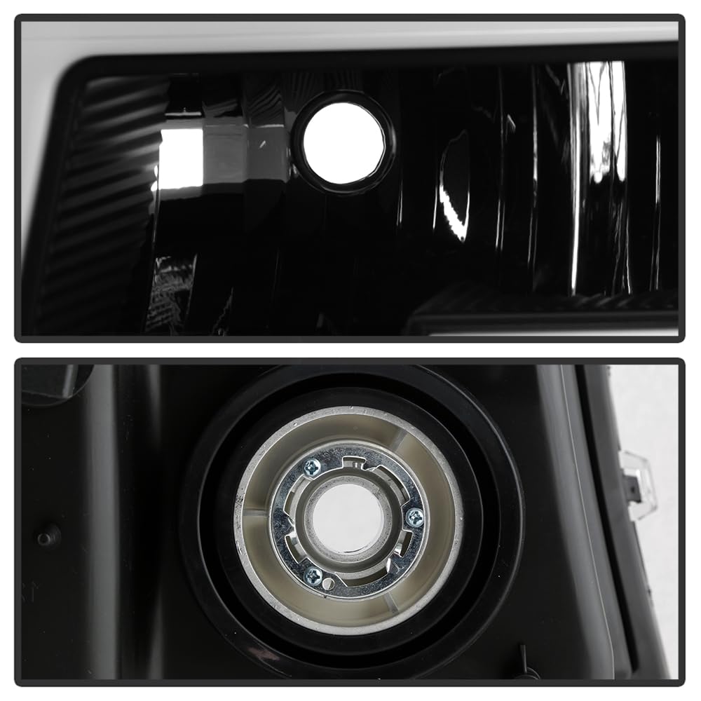 Chevy Colorado 04-12 / Canyon 04-12 / Isuzu i-208 i-350 2006 / Isuzu i-290 i-370 2007-2008 Spyder (xTune) Light Bar Headlights with Bumper Lights - Black