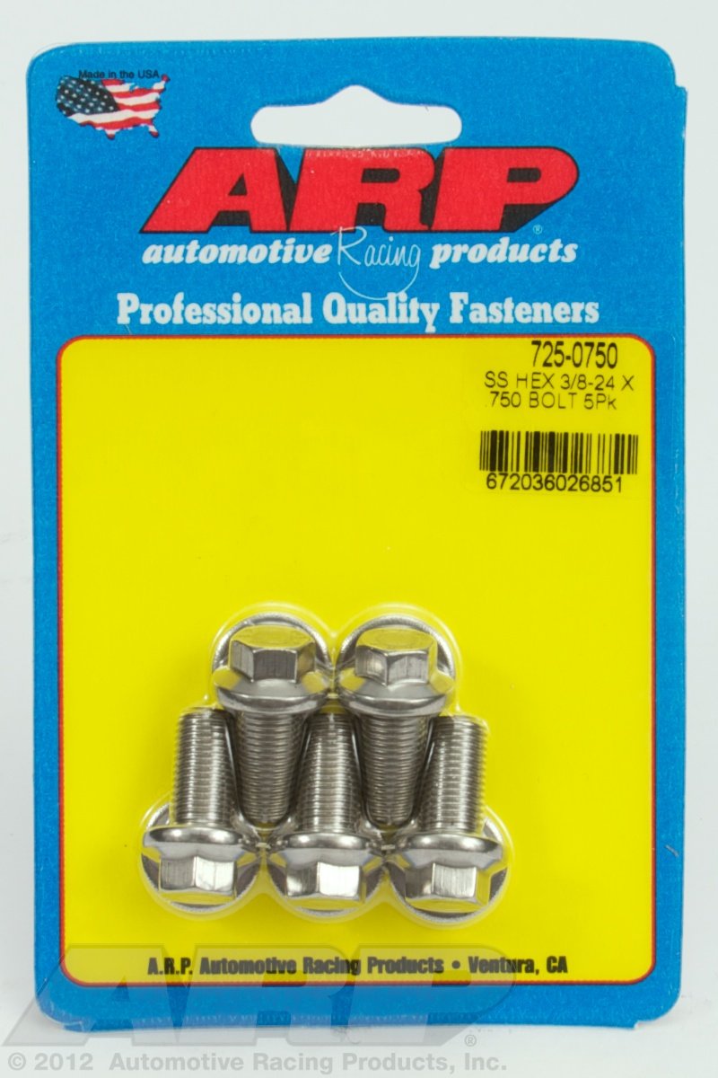 Hex Bolt, ARP (725-0750) Stainless Steel