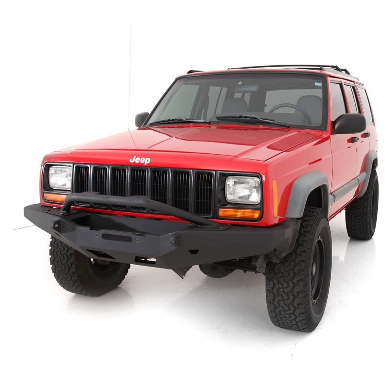 XRC Smittybilt 76811 Front Bull Bar Accessory for 1984-2001 Jeep Wrangler XJ Front Bumper