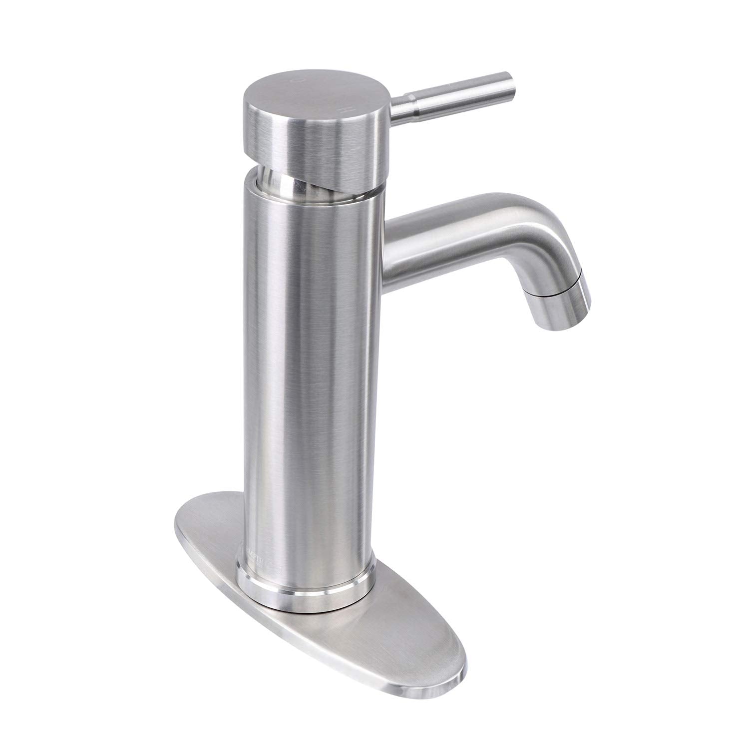 VF77-BN-A Empire Faucets 6-3/4" RV Bathroom Metal Vessel Faucet with Optional Deckplate - Brushed Nickel