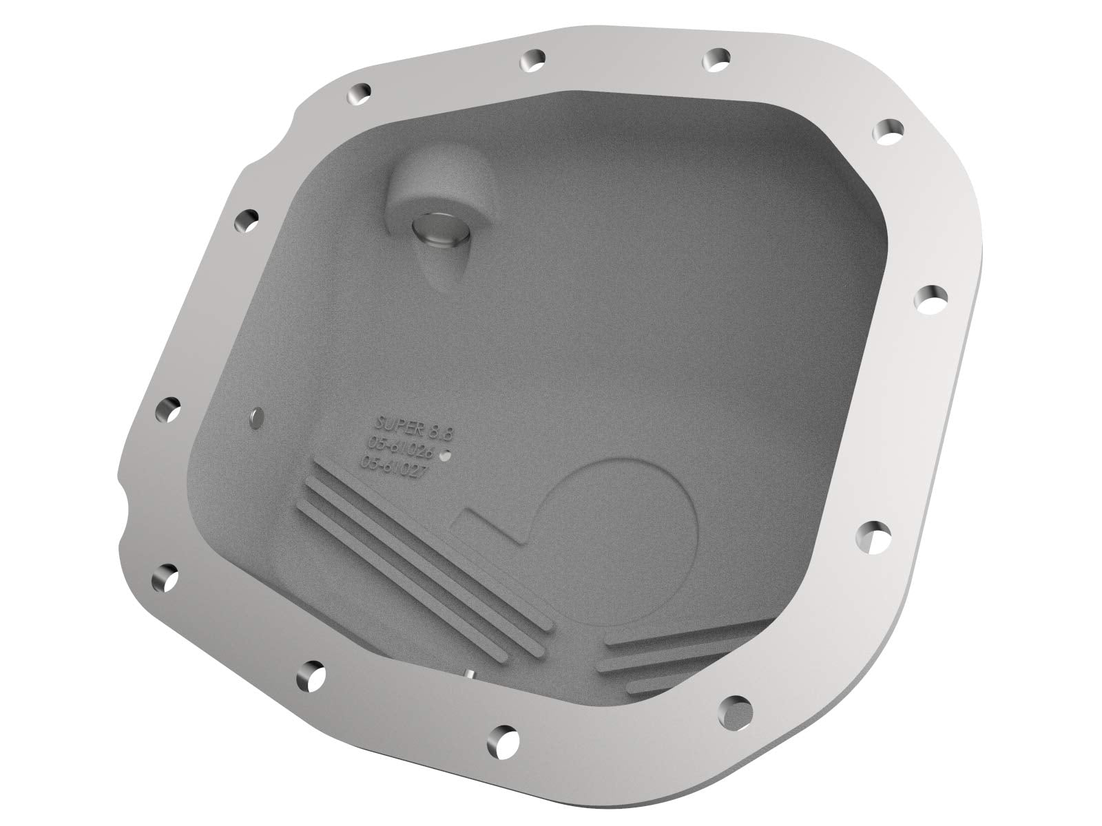 aFe POWER Rear Differential Cover Street Series Raw w/Machined Fins - #46-71180A - Ford F-150 15-23 (Super 8.8-12)