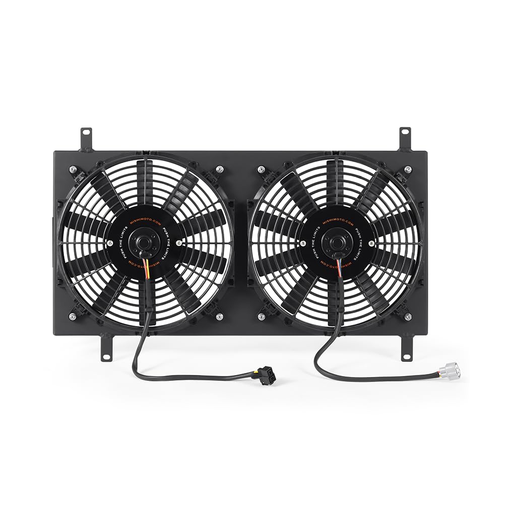 Mishimoto Aluminum Fan Shroud MMFS-MIA-90BK, Compatible with Mazda Miata, 1990-1997, Black