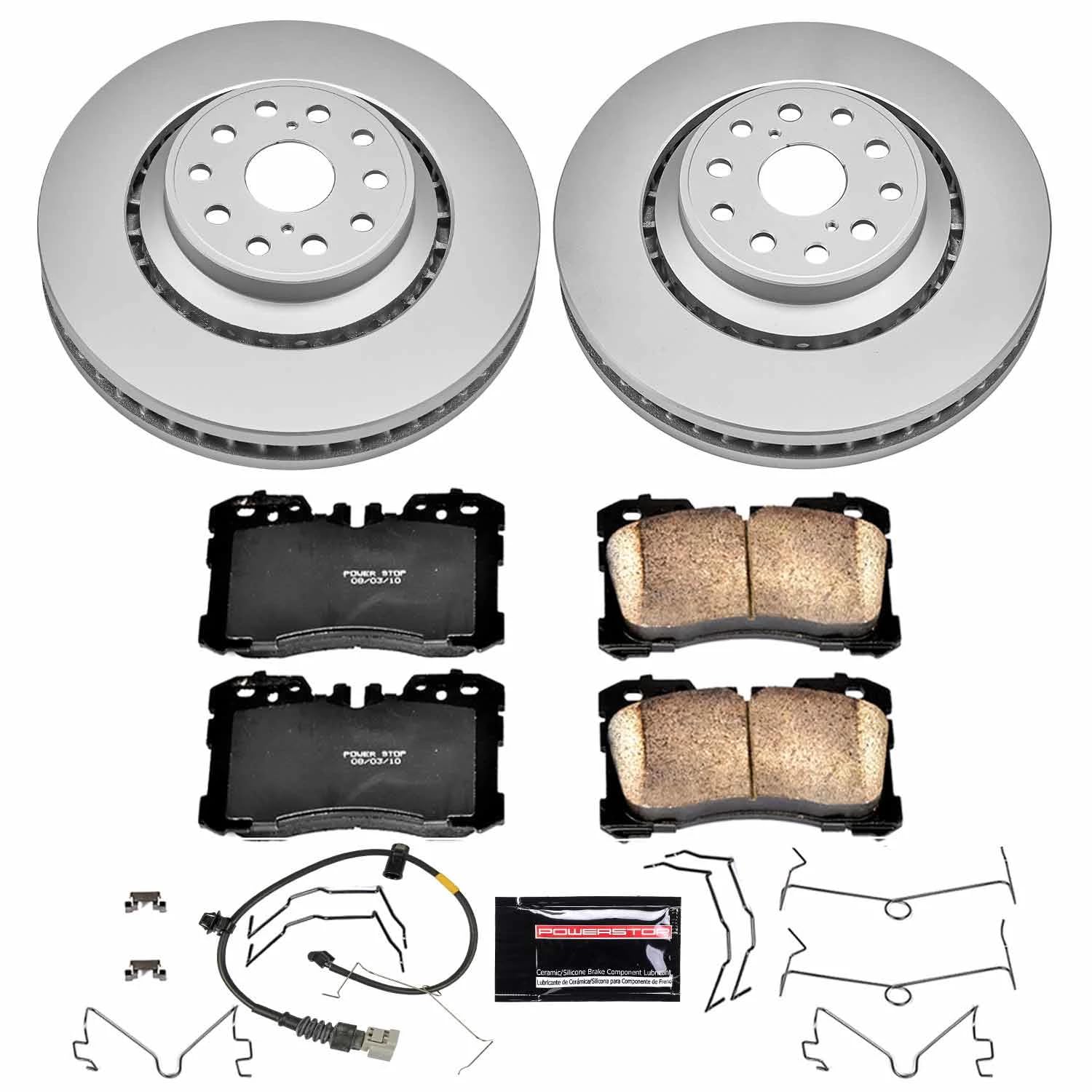 Power Stop Z17 Evolution CRK4687 Geomet Coated Brake Kit For Lexus LS460 2007-2009, Lexus LS600h 2008-2009 [Model Specific]