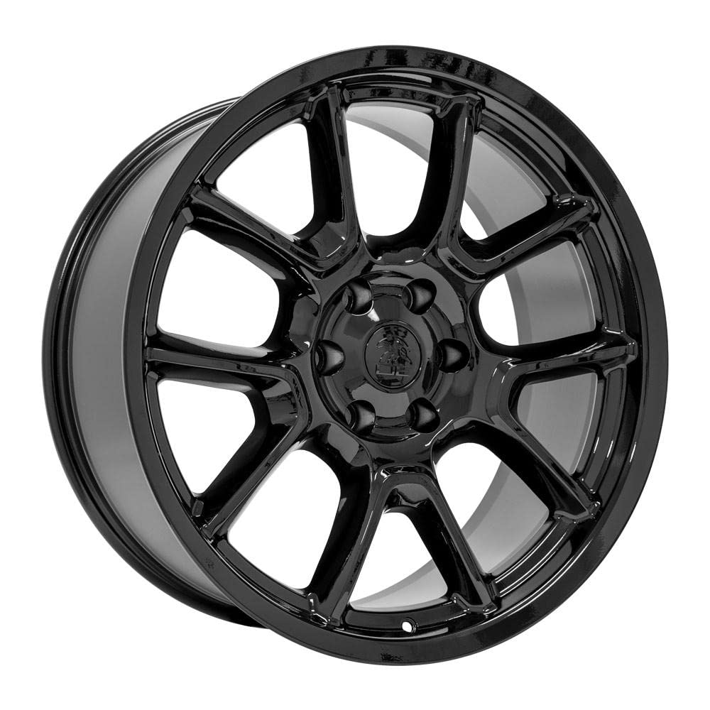 22 Inch OE Wheels DG21 Rim Fits Challenger 50th Anniversary Style 6x139.7 22x9.5 Gloss Black - Hollander 10369 (1)