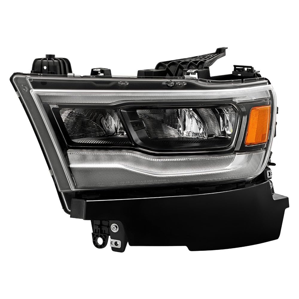 Dodge Ram 1500 Spyder (POE) 19-22 Black Bezel Full LED w/DRL Headlight - OE Left CH2502332