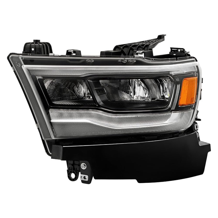 Dodge Ram 1500 Spyder (POE) 19-22 Black Bezel Full LED w/DRL Headlight - OE Left CH2502332