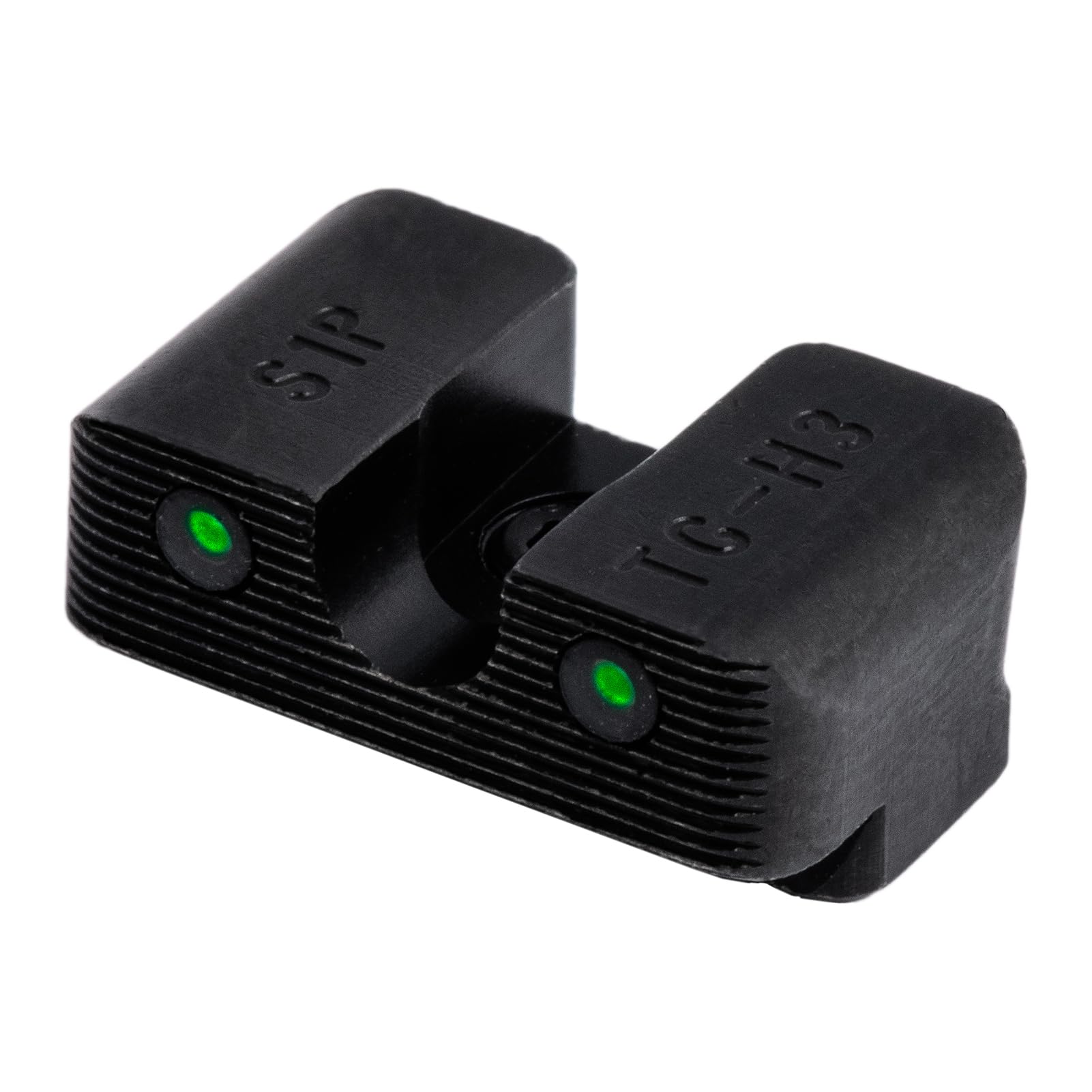 Tritium Pro Night Sights TRUGLO, Compatible with Sig Sauer #8 Front / #8 Rear | Compact Durable Glow-in-The-Dark Front & Rear Gun Sights with White Focus Lock Front Ring