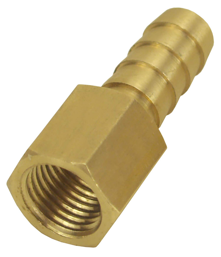 98104 Derale 1/4" NPT Female x 3/8" Straight Hose Barb Fitting