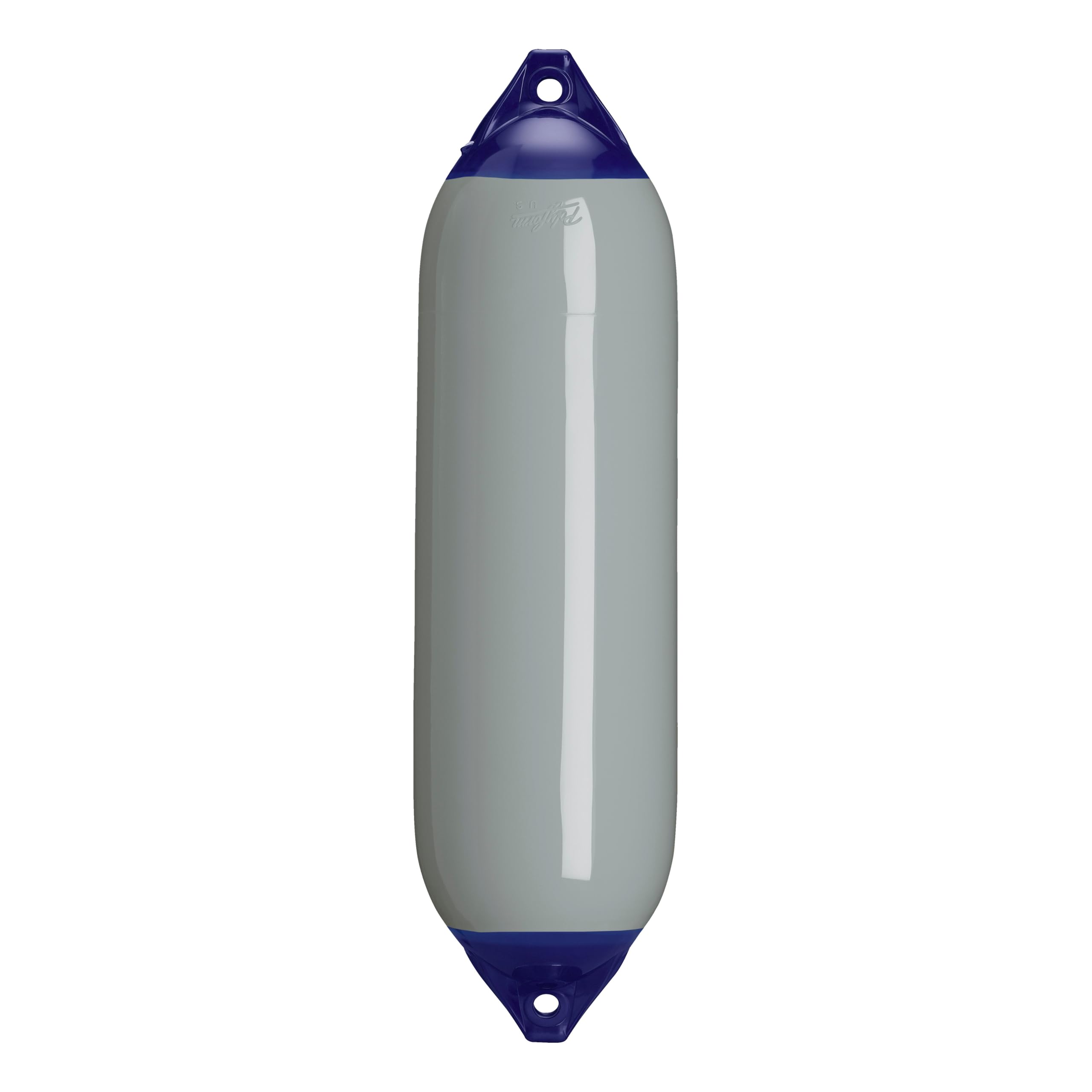 F-6 Standard Polyform Boat Fender Blue Ropehold - Grey