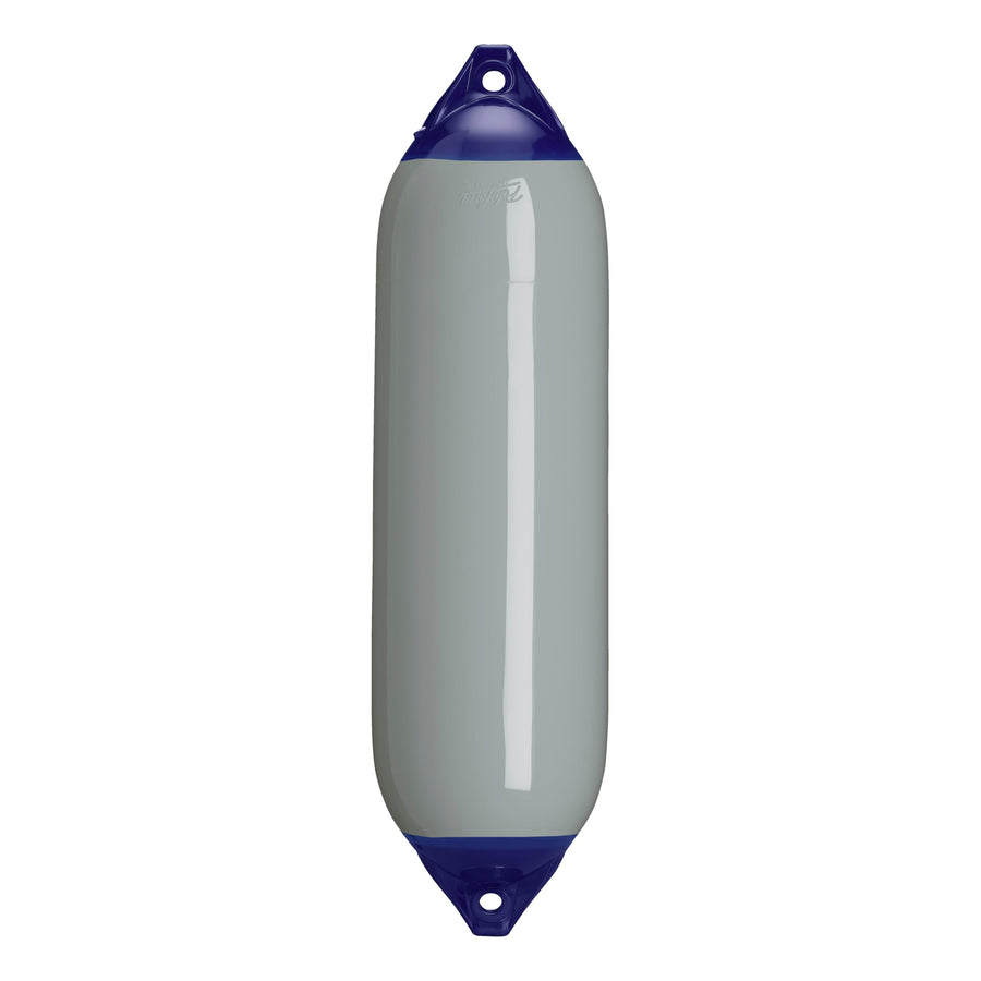 F-6 Standard Polyform Boat Fender Blue Ropehold - Grey