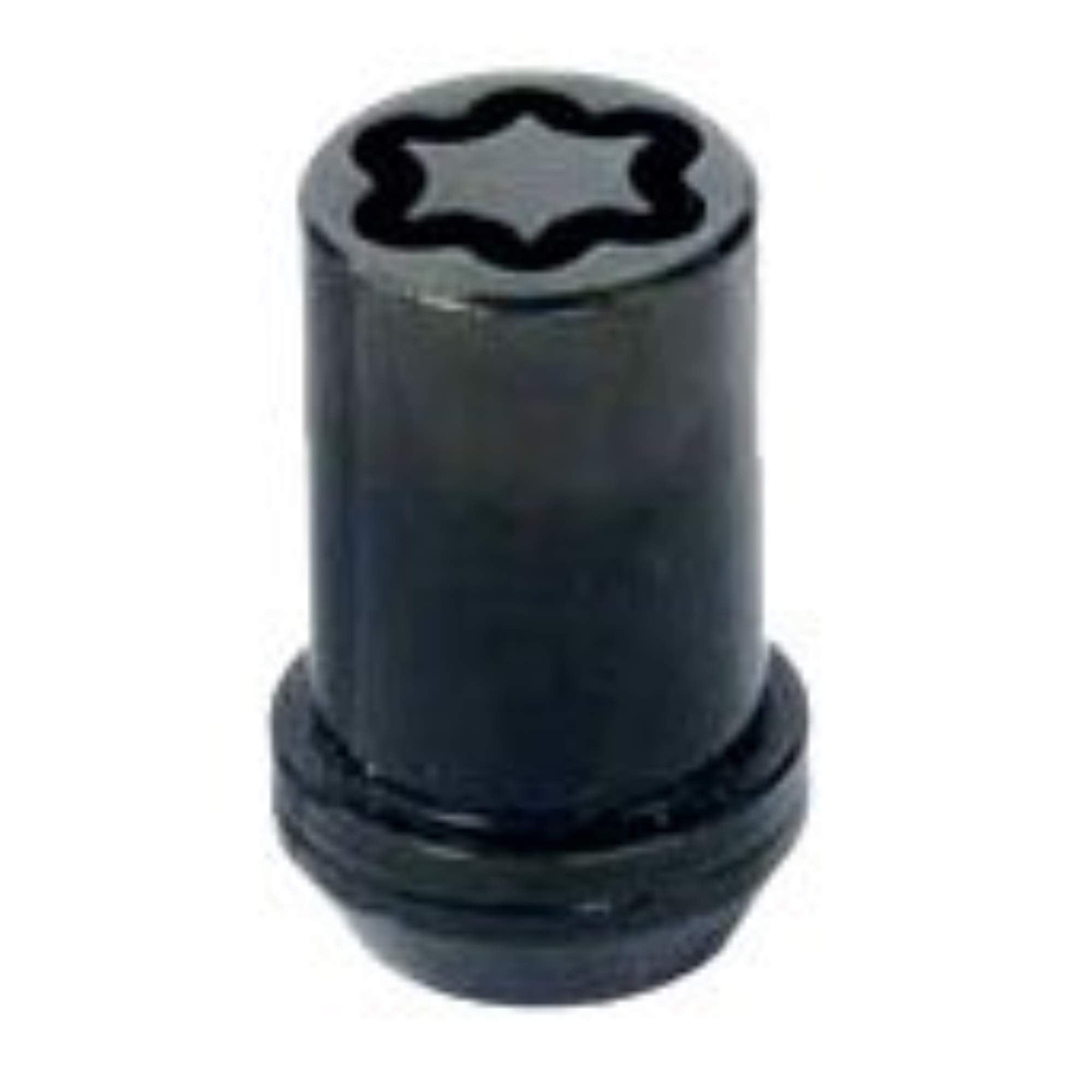 Black Tuner Style McGard Cone Seat Wheel Locks (M12 x 1.25 Thread Size) - Set of 4