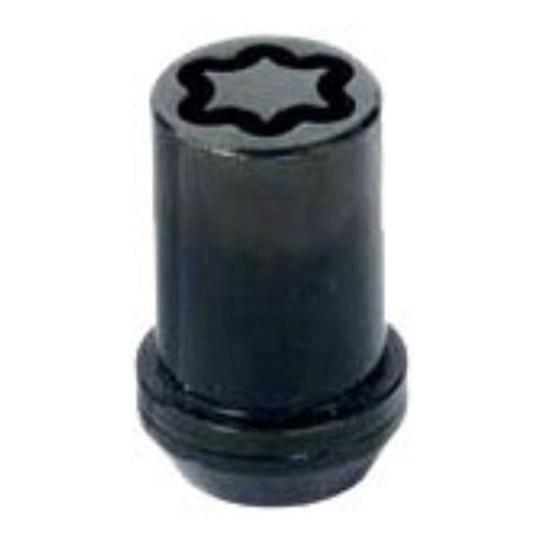 Black Tuner Style McGard Cone Seat Wheel Locks (M12 x 1.25 Thread Size) - Set of 4