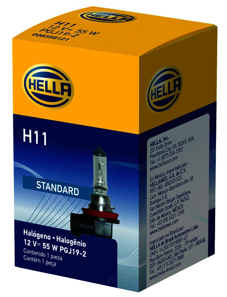 Hella H11 12V Bulb H11 55W Pgj19-2 T4