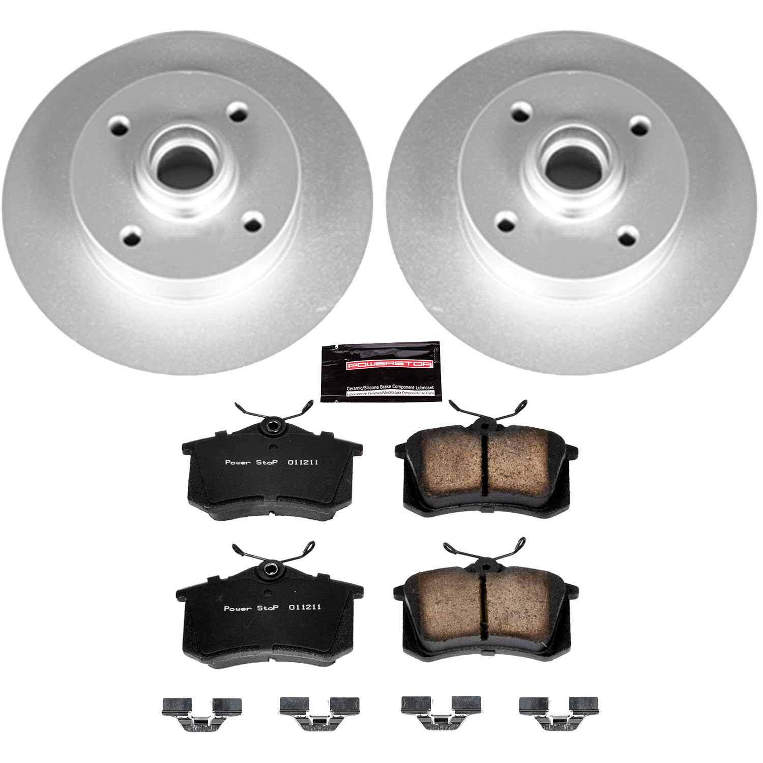 Power Stop Z23 CRK370 Rear Evolution Geomet Coated Brake Kit For Volkswagen Corrado 1990-1992, Volkswagen Passat 1995-1997 [Model Specific]
